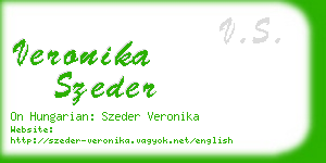 veronika szeder business card